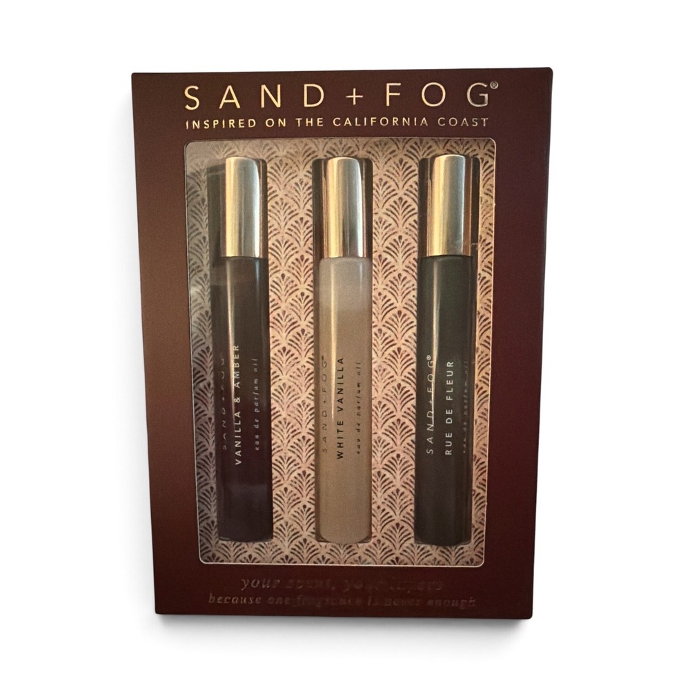 SAND+ FOG Fragrance Oil Roller 3 piece set  - New